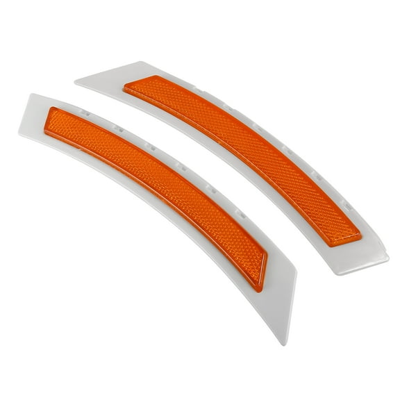 Unique Bargains 1Pair 63147185743 63147185744 Front Bumper Reflector Side Marker for BMW 5 Series E60 LCI 2008-2010 Yellow