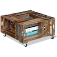 thumbnail image 4 of vidaXL Coffee Table Solid Reclaimed Wood 27.6"x27.6"x13.8", 4 of 10