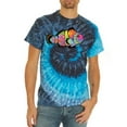thumbnail image 2 of Wild Bobby, Colorful Neon Nemo Clownfish, Animal Lover, Tie-Dye Tees, Evening Sky, Small, 2 of 3