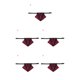 thumbnail image 2 of Methold Mascota Bandana Bowknot Mascota Pañuelo Algodón Decoración Animal Babero Bufanda con Collar, Rojo Negro, S Negro rojo S 5piezas, 2 of 6