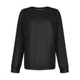 thumbnail image 4 of Sweatshirt for Women Women's Fashion Long Sleeve Shirts Loose Fitted Crewneck Basic Tops Casual Outfits, 4 of 5