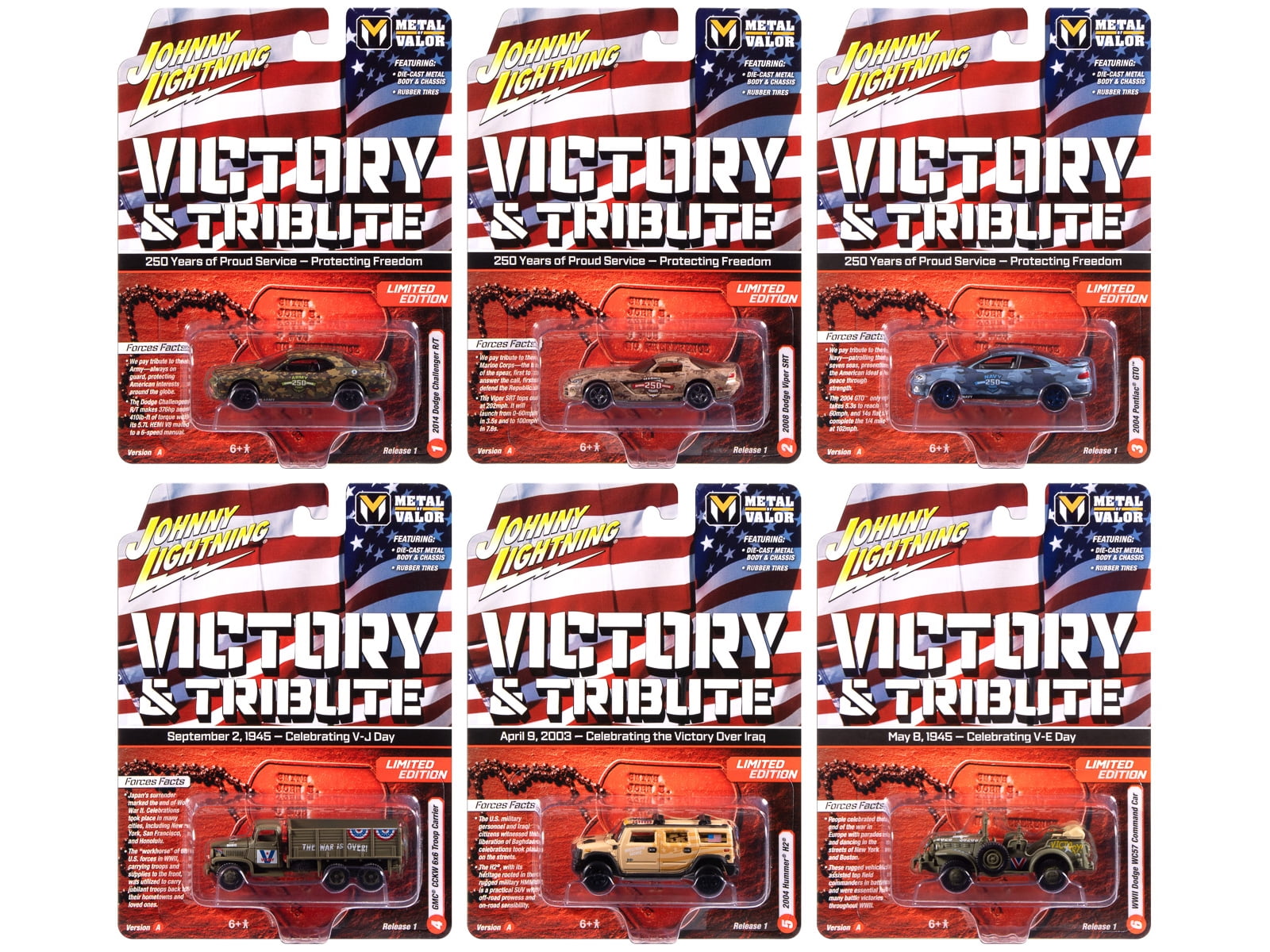 Johnny Lightning Diecast Army Toys Set: 