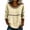 *Khaki, variant on VBVC Women's Embroidered 3/4 Sleeve Blouse , Ladies' Casual Crew Neck Top , Summer Breathable Tunic Tops For Women,Black,S-2XL