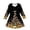 Black1, variant on Girls Christmas Long Sleeve Dress, Kids Cute Christmas Funny Print A-Line Swing Dress, Fall Winter Holiday Party Casual Princess Dress for Little Girls(Red4,4-5 Years)