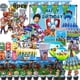thumbnail image 1 of Paw Patrol-decoración de fiesta de cumpleaños, pajitas de plástico, plato para pastel, servilletas, pegatinas, globos de dibujos animados, suministros para eventos, regalos, 1 of 1