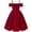 Red, variant on CAICJ98 Girls Elegant Dress Off Shoulder A-Line Casual Party Dresses for Girls (11-12 Years,Red)