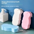 thumbnail image 2 of Esponja de baño impresa en 3D, herramienta de baño con forma de escamas de pescado, toalla de baño para bebé, esponja de baño de barro, estropajo gris, accesorio para niños, 2 of 4
