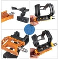 thumbnail image 3 of Black ABS Bike Toe Cages with Novel Structure for Protecting Phone Gym Accessories 1 Pair, 3 of 8