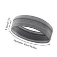 thumbnail image 4 of Diadema Deportiva para Correr Que Absorbe La Humedad Entrenamiento en El (gris Claro), 4 of 4