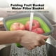 thumbnail image 2 of Foldable Squared Drain Basket for Vegetable Reusable Greens Veggie Washing Strainer Vegetables Wash Tool, 2 of 5