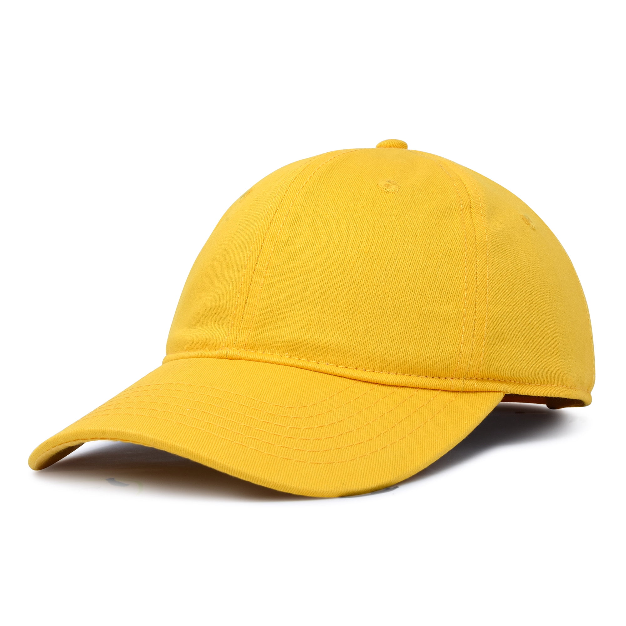 DALIX Womens Hat Lightweight 100% Cotton Cap in Yellow - Walmart.com ...