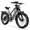 Gray, variant on CBVELO Electric Bike for Adults, 5000W Ebike, 50MPH 100Miles Electric Mountain Bike, 26"Fat Tire with 60V 50AH Battery Full Suspension Electric Cruiser Bike