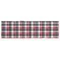 thumbnail image 3 of vidaXL Sun Lounger Cushion Red Check Pattern 200x60x3cm Oxford Fabric, 3 of 5