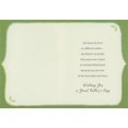 thumbnail image 2 of Designer Greetings White 3D Die Cut Banner, Green Gems and Ribbon Over Forest Scene with Swirling Glitter Patterns Hand Decorated Father's Day Card, 2 of 2