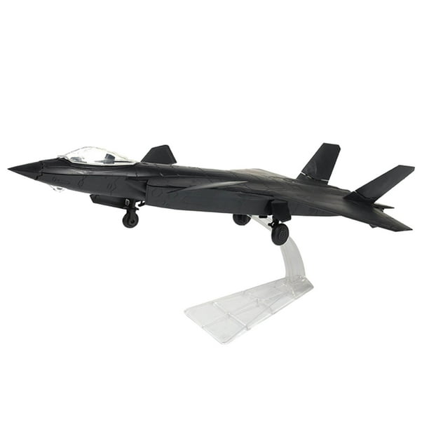 Kits de modelo de construcción de modelo de avión a escala 1:72, avión en miniatura para adultos, coleccionables, decoración de mesa, regalo para , negro CUTICAT Avión en miniatura