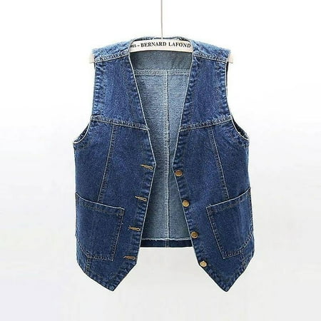 Veste jean sans col hotsell