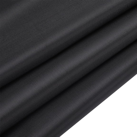Polyester Waterproof Canvas Fabric for DIY Bag Clothing Accessories Black 150x0.01cm