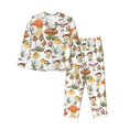 thumbnail image 1 of Balery Mushrooms Conjunto de Pijama con Estampado para Mujer, Conjunto de Dos Piezas con Manga Larga, Ropa de Dormir Suave con Bolsillos, Pijamas Cómodos-Small, 1 of 6
