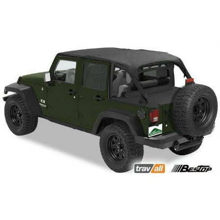 Bestop 41425-35 Wrangler Unlimited Cab Curta" Black Diamond Fits select: 2015-2018 JEEP WRANGLER UNLIMITED, 2012-2014 JEEP WRANGLER