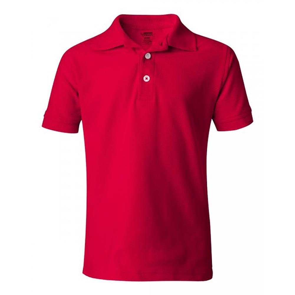 French Toast School Uniform Unisex Short Sleeve Pique Polo Shirt (Husky Sizes), 31963 Red / 12Husky - image 1 of 2