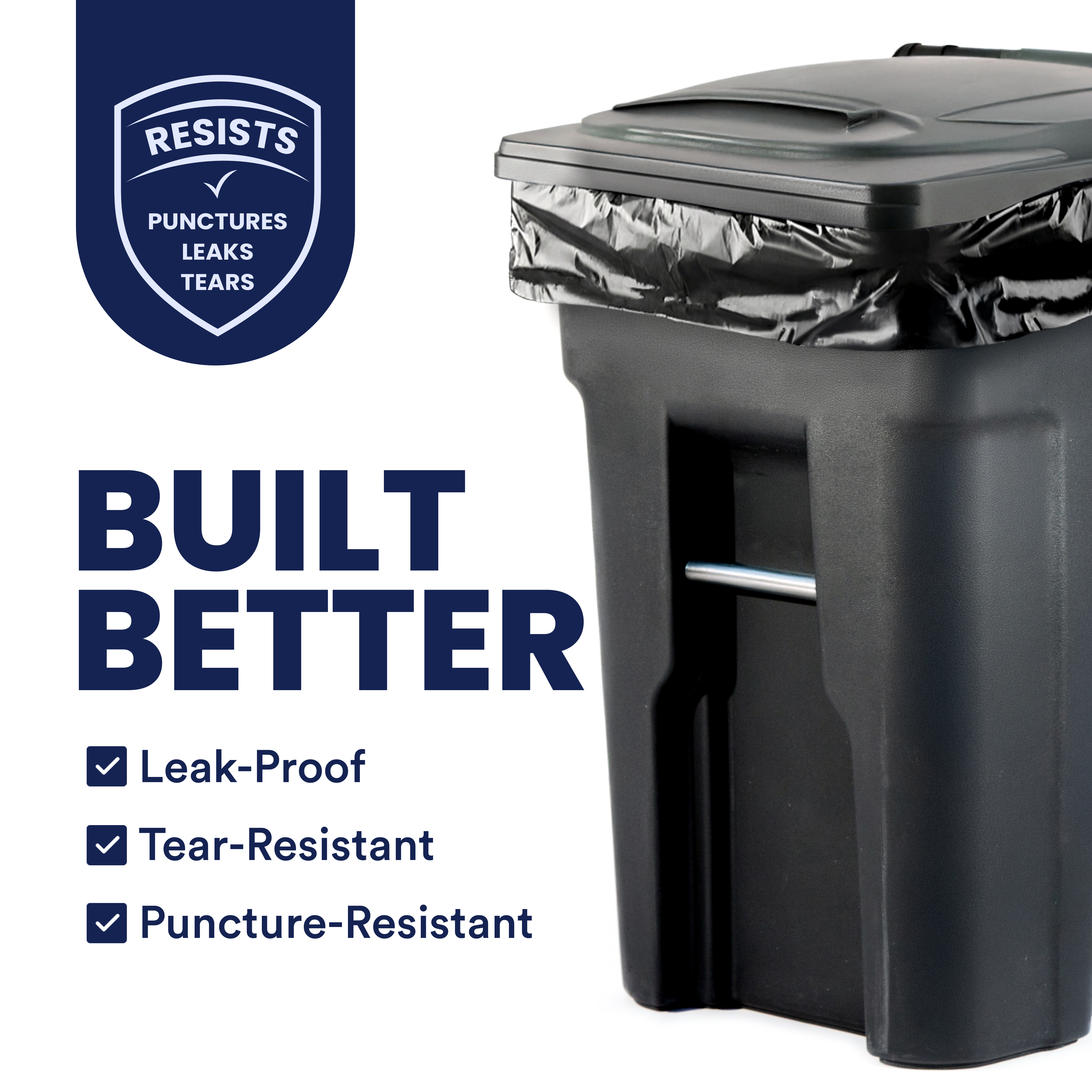 Plasticplace 95-96 Gallon Heavy Duty Trash Bags (50 Count) photo 2