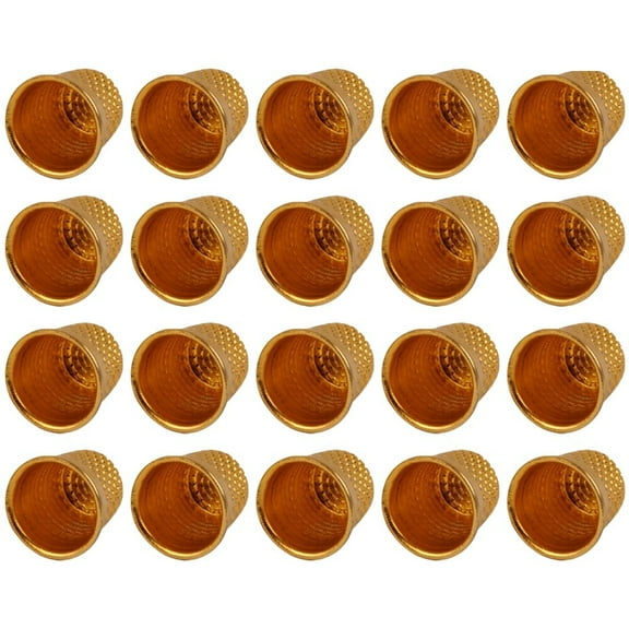 MOKKHNB DIY Crafts Tools Sewing Thimble Golden 50Pcs