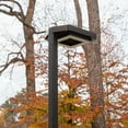 thumbnail image 5 of Contemporary 99 in. 1-Light Square Black Modern Aluminum Waterproof Solar Lamp Post Light with 3-Colors Integrated LED, 5 of 15