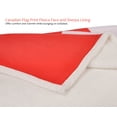 thumbnail image 3 of Canada Flag Sherpa Throw Blanket Polar Fleece, Super Cozy Warm TV Blankets for Bed or Couch Reversible 50" x 60", 3 of 5