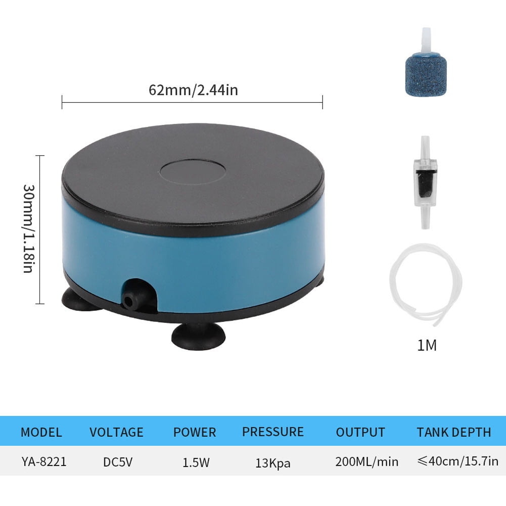 Aquarium Air Pump Small Fish Tank Oxygenator Dc 5v Usb Power Supply Portable Small Oxygen Pump Air Compressor