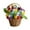 Multicolor-MR-home supplies, variant on LEFTHIGH Home Hand Woven Mini Flower Basket Artificial Flowers Valentine’s Day Romantic Multicolor Knit Gift Decor 5.5x3.5in 1pc Valentine Gifts