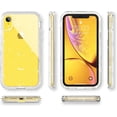 thumbnail image 3 of ULAK iPhone XR Case, Hybrid Hard PC Back Cover and Front Bumper Frame Phone Case for Apple iPhone XR 6.1 inch for Women Girls, Clear Glitter, 3 of 10