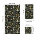 thumbnail image 3 of Branches Green Leaves Towel Set of 3, Soft Microfiber Bath Towels, Hand Towel, Washcloths, Vintage Botanical Forest Quick-Dry Absorbent Towels for Bathroom Kitchen Hotel Beach Gym Spa, 3 of 9
