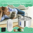 thumbnail image 5 of Mukkela 8 Pack Cat Water Fountain Replacement Filters & Pre-Filter Sponges for 2.2L/74oz Automatic Stainless Steel Pet Water Fountain, Carbon Filters for Automatic Cat Water Dispenser Water, 5 of 6