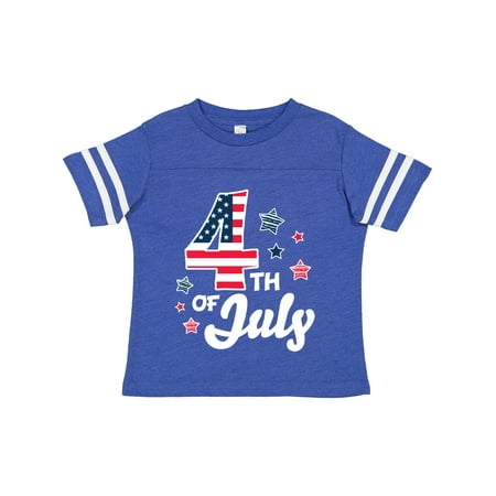 

Inktastic 4th of July with Striped Stars Gift Toddler Boy or Toddler Girl T-Shirt