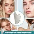 thumbnail image 4 of BYXAS Stainless Steel Gua Sha Facial Tools Self Care Gifts Guasha for Face Metal Gua Sha Tighten Skin Massage Guasha Beauty Tool for Body Eyes Massager with Travel Pouch(Silver), 4 of 6
