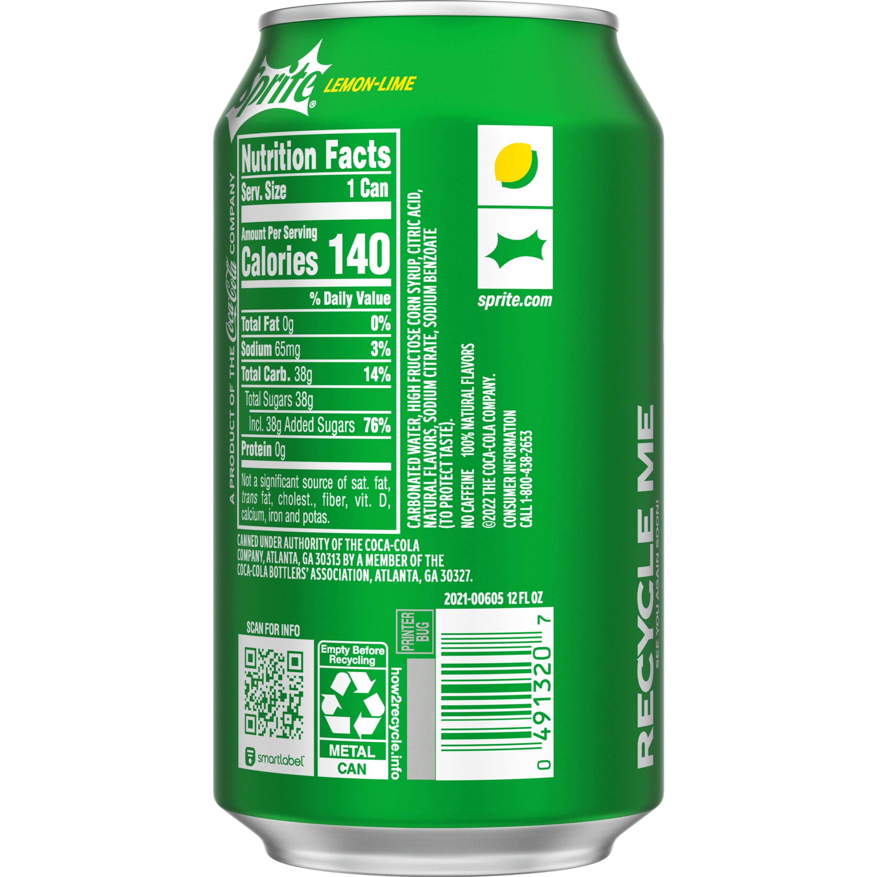 Sprite USA Lemon Lime 12 x 0,355 Liter Dosen