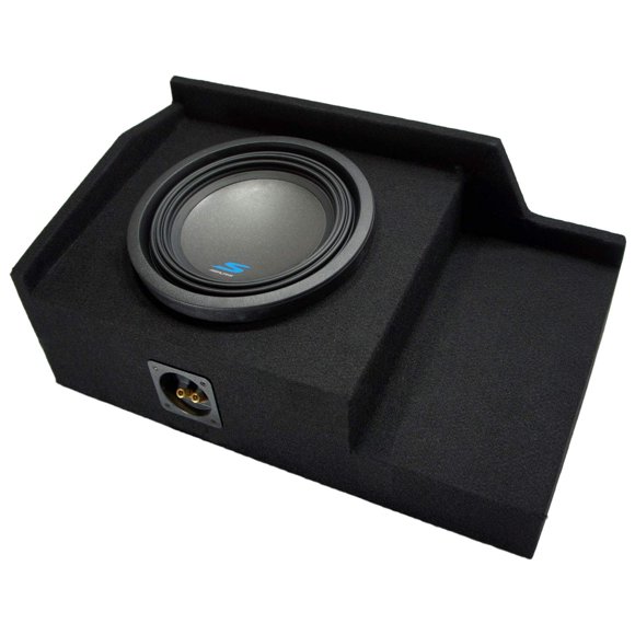 American Sound Connection Compatible with 1999 2000 2001 2002 2003 2004 2005 2006 GMC Sierra Ext Cab Truck Alpine S-W10D4 Type S Car Audio Subwoofer Custom Single 10" Sub Box Enclosure Package