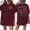 Wine, variant on American Flag Blouse Women Patriotic 250th Anniversary Short Sleeve Crew Neck Tops 1776-2026 Stars and Stripes Casual Tunics S