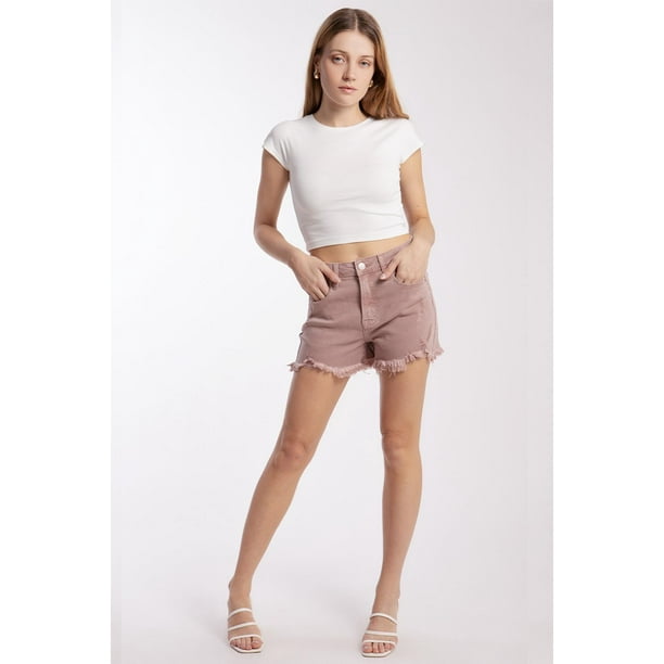 Mom shorts /Juvenil, 6579 (Rosa) rosa claro M