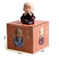 thumbnail image 4 of Resin Miniature Small Monk Craft Accessories Family Office Car Decoration 4PCS, 4 of 8