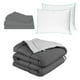 thumbnail image 1 of Edredón Dos vistas Matrimonial Rogga Gris Oxford - Gris Perla + Sábanas Basic + Almohada Osos 2, 1 of 8