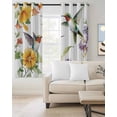 thumbnail image 2 of Spring Floral Blackout Curtains for Bedroom/Living Room, Thermal Insulated Kitchen Curtains, Summer Botanical Birds Vintage Grommet Darkening Window Treatment Drapes 52"x84"x2, 2 of 8
