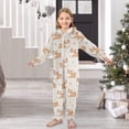 thumbnail image 6 of Cargi Pattern One Piece Pajamas Soft Jumpsuit Cozy Sleep and Play Romper Zipper and Pockets 4T, 6 of 8