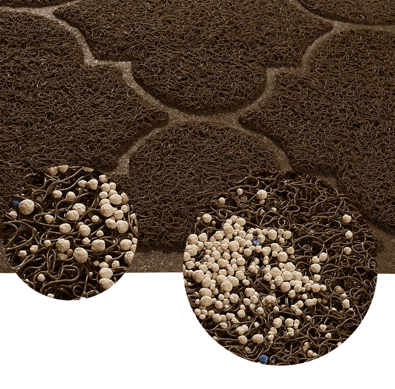 XL Cat Litter Mat 47"×36" Waterproof Non-Slip Litter Trapping Mat Durable Easy Clean Rug for Cat Litter Box