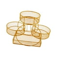 thumbnail image 2 of deevoka Fruit Basket Multi Tiers Kitchen Storage Organizer Party Fruits Stand Holder Gold, 2 of 9