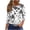 Black, variant on Cilsoka Trendy Shirts for Women Y2k, 3/4 Length Sleeve Floral Printed Shirts Women's Casual 3/4 Sleeve T-Shirts 2026Round Neck Tunic Tops Cute Basic Tees, Floral Print Tshirts