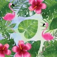 thumbnail image 2 of Seven Trees Design 26x26 Gold Ornate Wood Framed with Double Matting Museum Art Print Titled - Tropical Life Flamingo I, 2 of 4