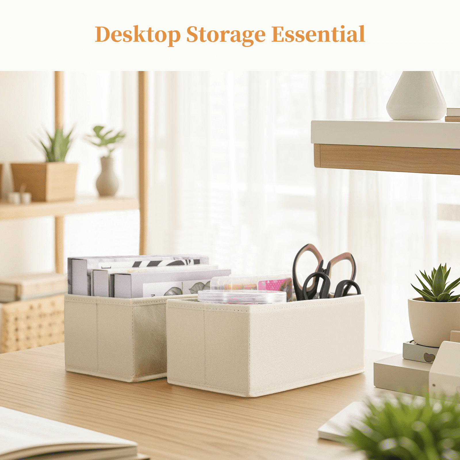 Criusia Drawer Organizer Clothes, Foldable Closet Organization and Storage for Nursery, Bedroom, Beige