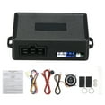 thumbnail image 1 of 12V Automotive Keyless Entry & Start System with 2.4GHz Wireless Remote Control, ABS Construction, 2-5m Effective Range, 30A Current Outputs, Includes Ignition Starter, 2 Remotes, Push Button (5.3cm, 1 of 6