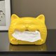 thumbnail image 2 of Dispensador de pañuelos con tapa de goma para pañuelos, gato sonriente, 2 of 3